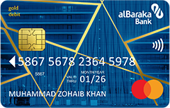Al Baraka Bank Mastercard Gold Debit Card
