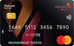 Al Baraka Bank Mastercard Platinum Debit Card