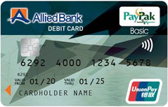 Allied Bank UnionPay PayPak Basic Debit Card