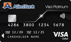Allied Bank Visa Platinum Debit Card