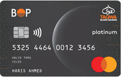Bank of Punjab Mastercard Taqwa Platinum Islamic Debit Card