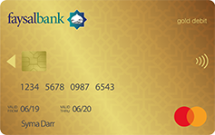 Faysal Bank Faysal Islami Mastercard Gold Debit Card