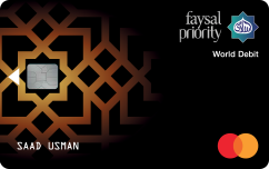 Faysal Bank Faysal Islami Priority World Debit Card