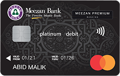 Meezan Bank Platinum Mastercard Debit Card