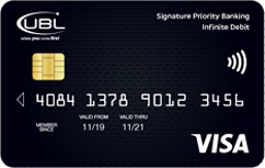 UBL UBL Visa Infinite Debit Card